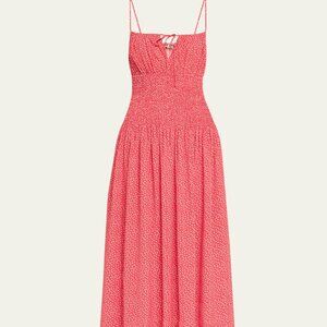 Ciao Lucia  Barbara Floral Keyhole Midi-Dress